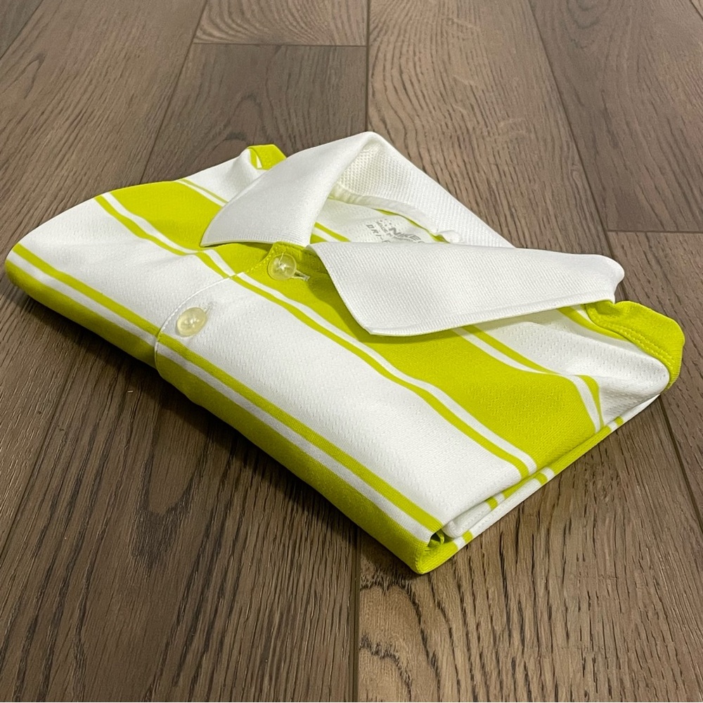 Nike Dri Fit Golf Polo Shirt Green White